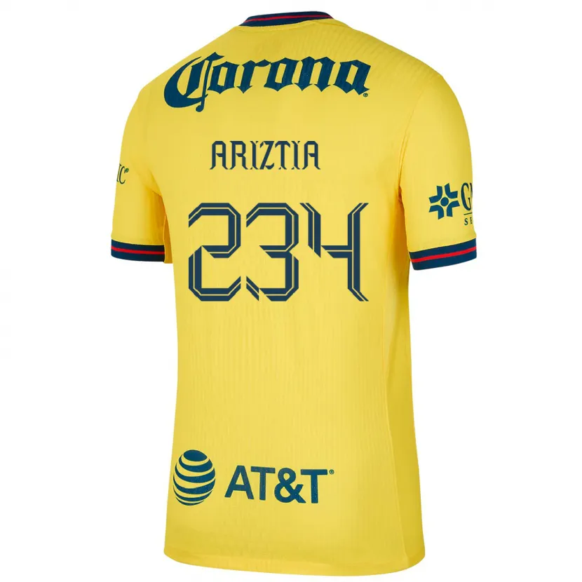 Danxen Uomo Maglia Íñigo Ariztia #234 Giallo Blu Kit Gara Home 2024/25 Maglietta