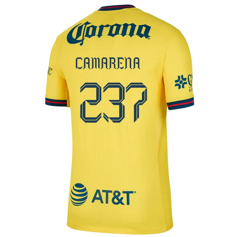 Danxen Uomo Maglia Santiago Camarena #237 Giallo Blu Kit Gara Home 2024/25 Maglietta
