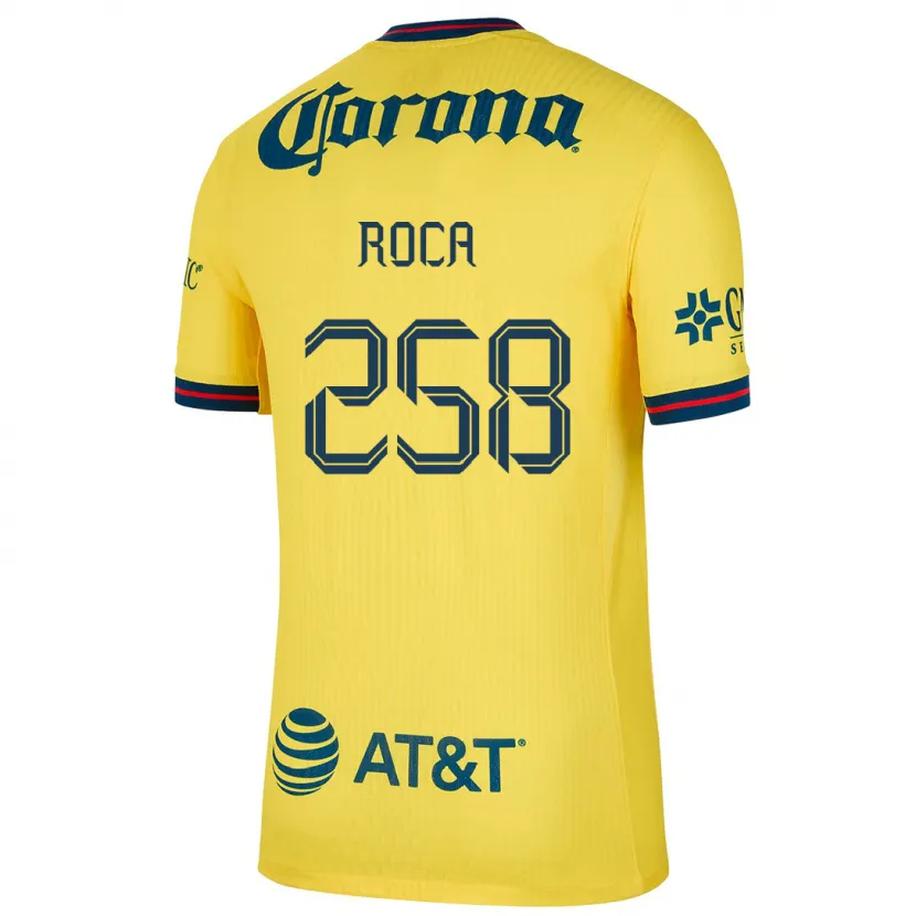 Danxen Uomo Maglia Juan Roca #258 Giallo Blu Kit Gara Home 2024/25 Maglietta