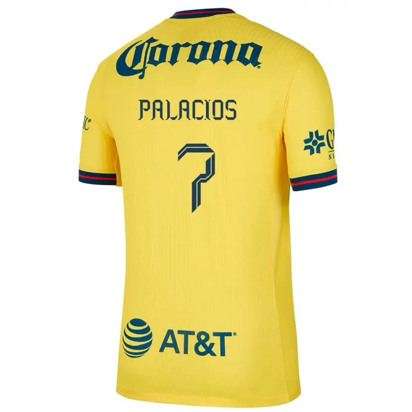 Danxen Uomo Maglia Kiana Palacios #7 Giallo Blu Kit Gara Home 2024/25 Maglietta