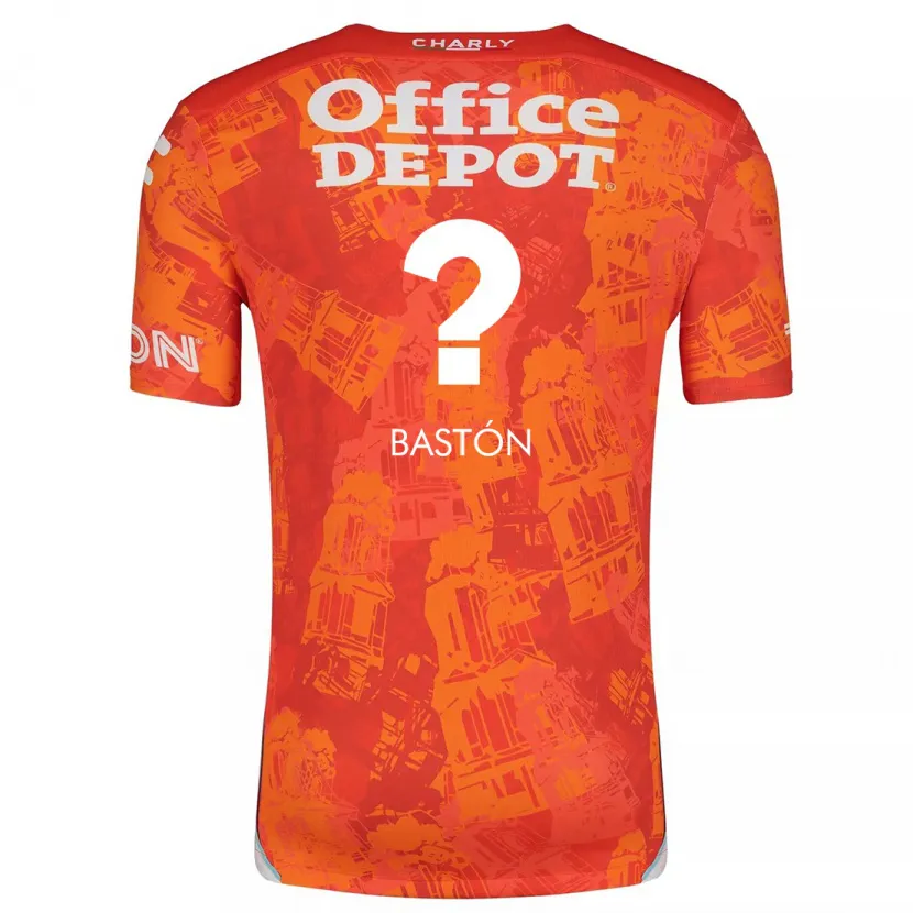 Danxen Uomo Maglia Borja Bastón #0 Arancione Bianco Kit Gara Away 2024/25 Maglietta