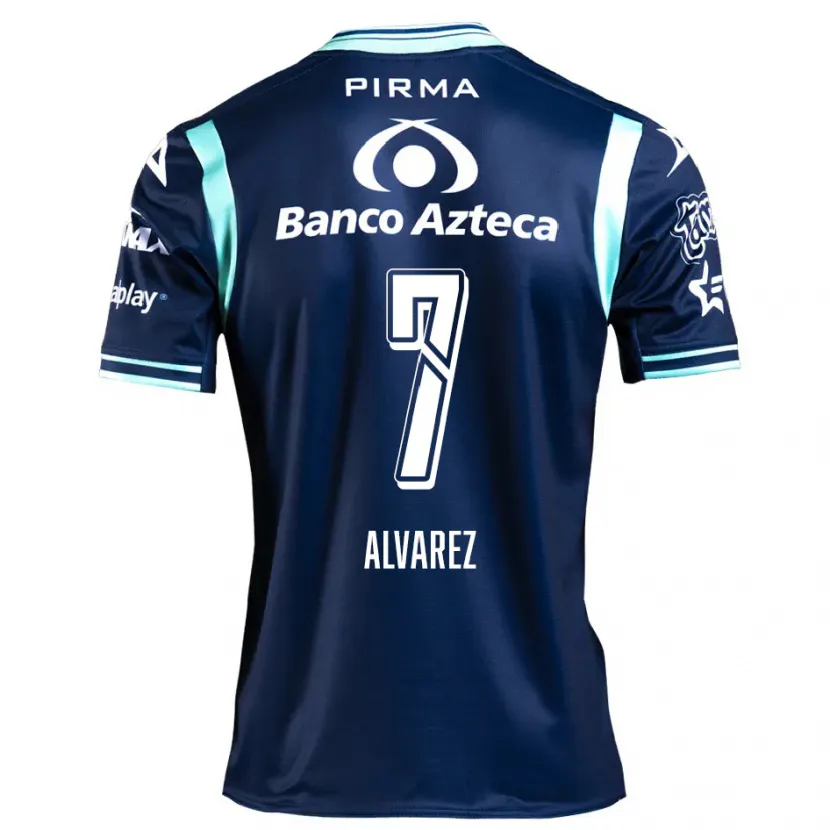 Danxen Uomo Maglia Daniel Álvarez #7 Blu Navy Kit Gara Away 2024/25 Maglietta