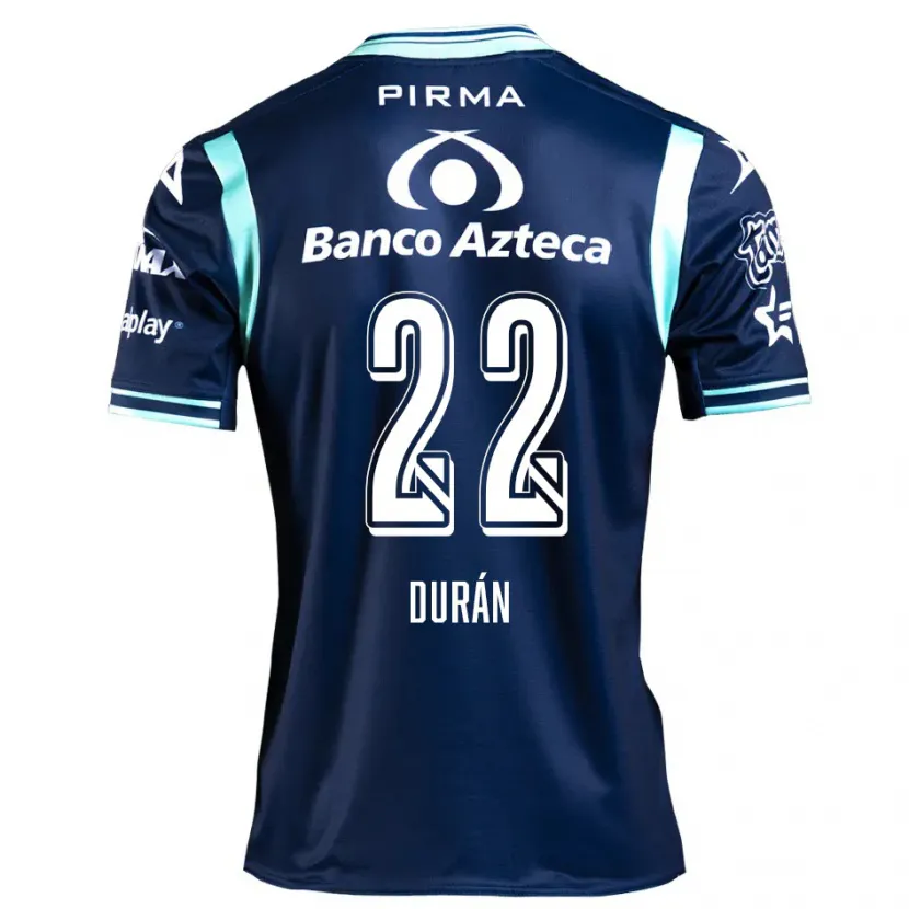 Danxen Uomo Maglia Rafael Durán #22 Blu Navy Kit Gara Away 2024/25 Maglietta