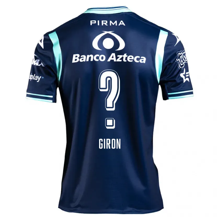 Danxen Uomo Maglia Randall Girón #0 Blu Navy Kit Gara Away 2024/25 Maglietta
