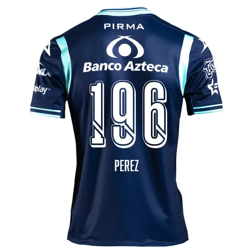 Danxen Uomo Maglia Arez Pérez #196 Blu Navy Kit Gara Away 2024/25 Maglietta