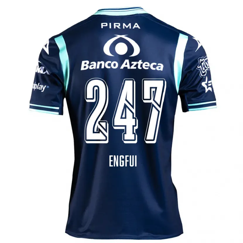 Danxen Uomo Maglia Emilio Engfui #247 Blu Navy Kit Gara Away 2024/25 Maglietta