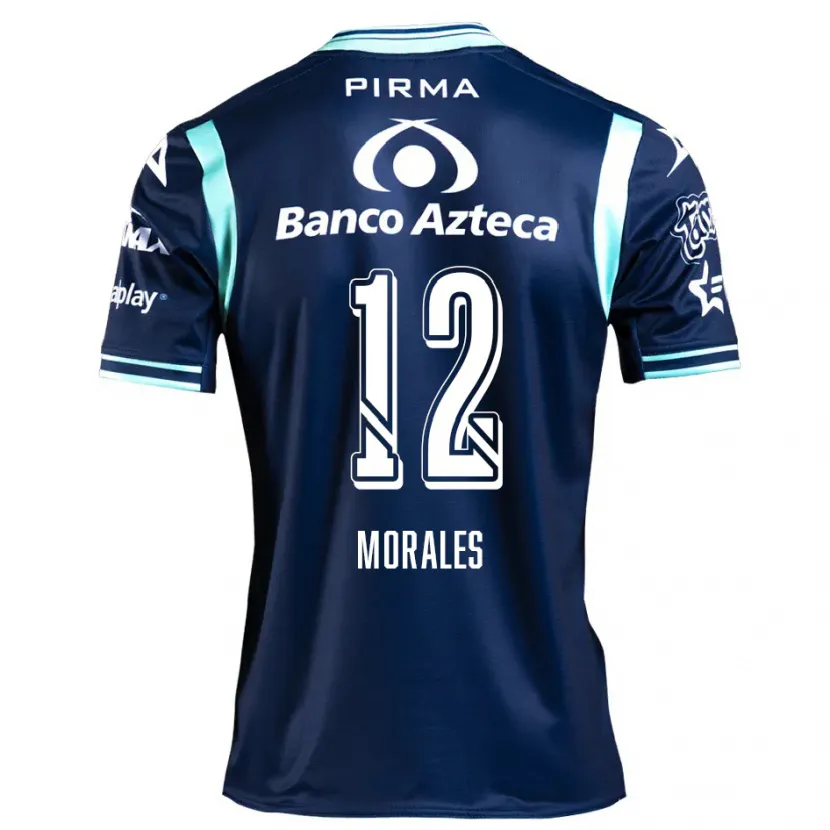 Danxen Uomo Maglia Karla Morales #12 Blu Navy Kit Gara Away 2024/25 Maglietta