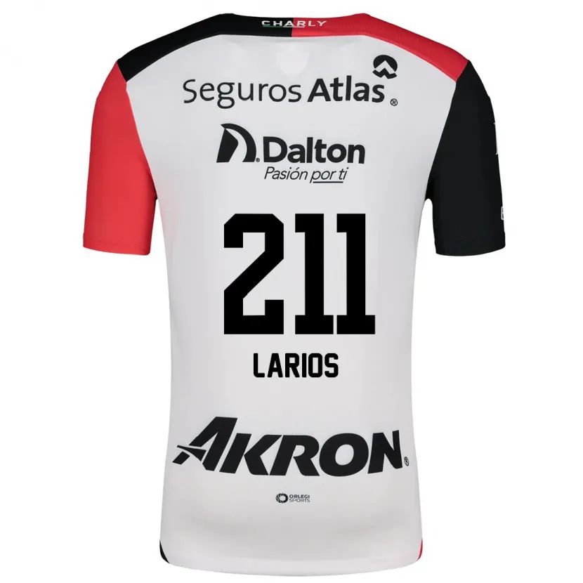 Danxen Uomo Maglia Israel Larios #211 Bianco Rosso Nero Kit Gara Away 2024/25 Maglietta