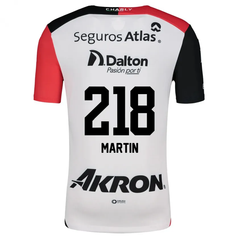 Danxen Uomo Maglia Jorge San Martín #218 Bianco Rosso Nero Kit Gara Away 2024/25 Maglietta