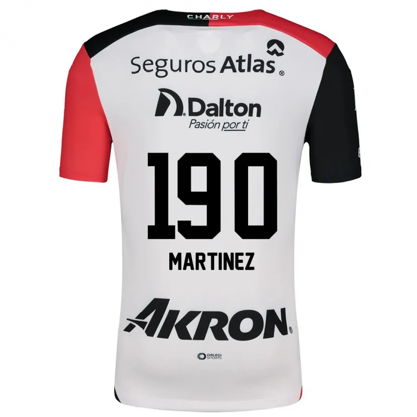 Danxen Uomo Maglia Luis Carlos Martínez #190 Bianco Rosso Nero Kit Gara Away 2024/25 Maglietta
