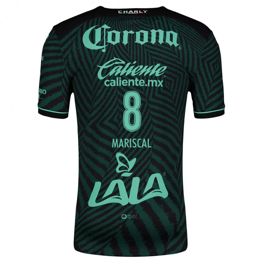 Danxen Uomo Maglia Salvador Mariscal #8 Nero Verde Kit Gara Away 2024/25 Maglietta