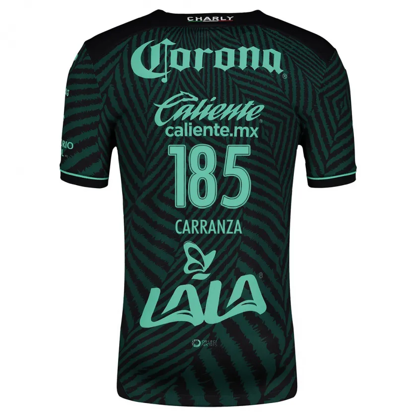Danxen Uomo Maglia Héctor Carranza #185 Nero Verde Kit Gara Away 2024/25 Maglietta