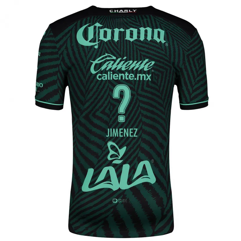 Danxen Uomo Maglia Tahiel Jiménez #0 Nero Verde Kit Gara Away 2024/25 Maglietta