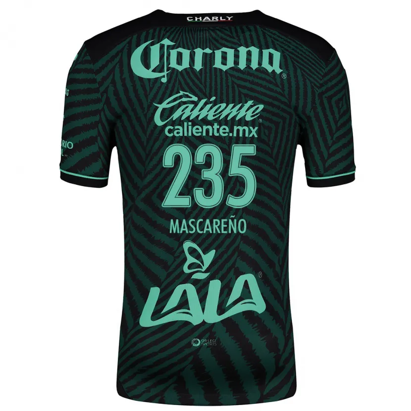 Danxen Uomo Maglia Luis Mascareño #235 Nero Verde Kit Gara Away 2024/25 Maglietta