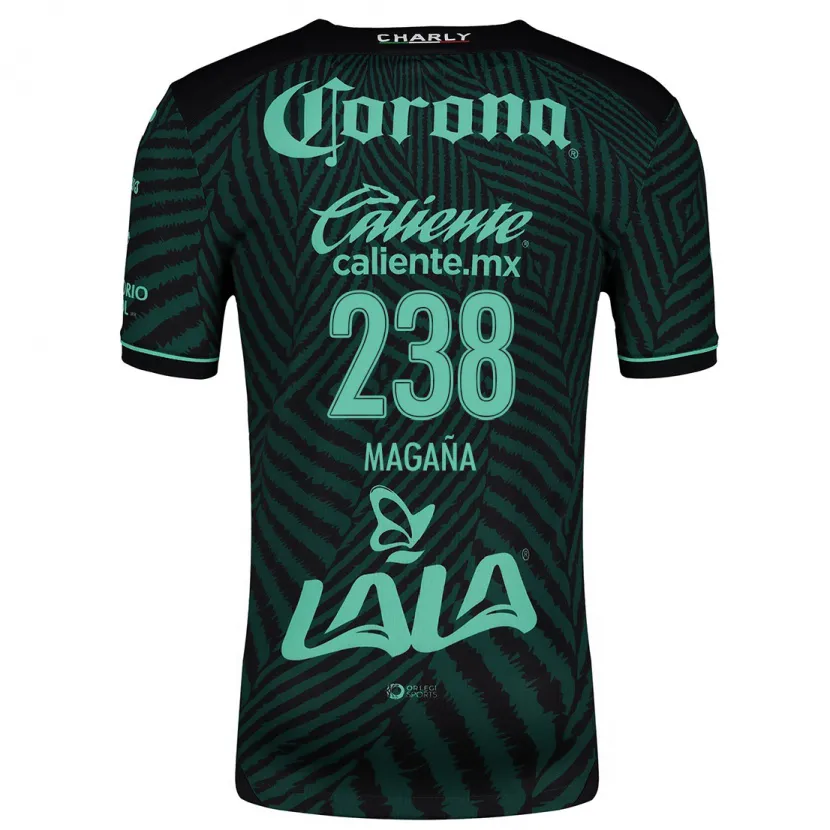 Danxen Uomo Maglia Emilio Magaña #238 Nero Verde Kit Gara Away 2024/25 Maglietta