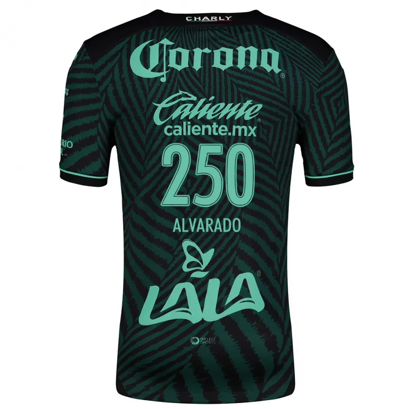 Danxen Uomo Maglia Edwin Alvarado #250 Nero Verde Kit Gara Away 2024/25 Maglietta