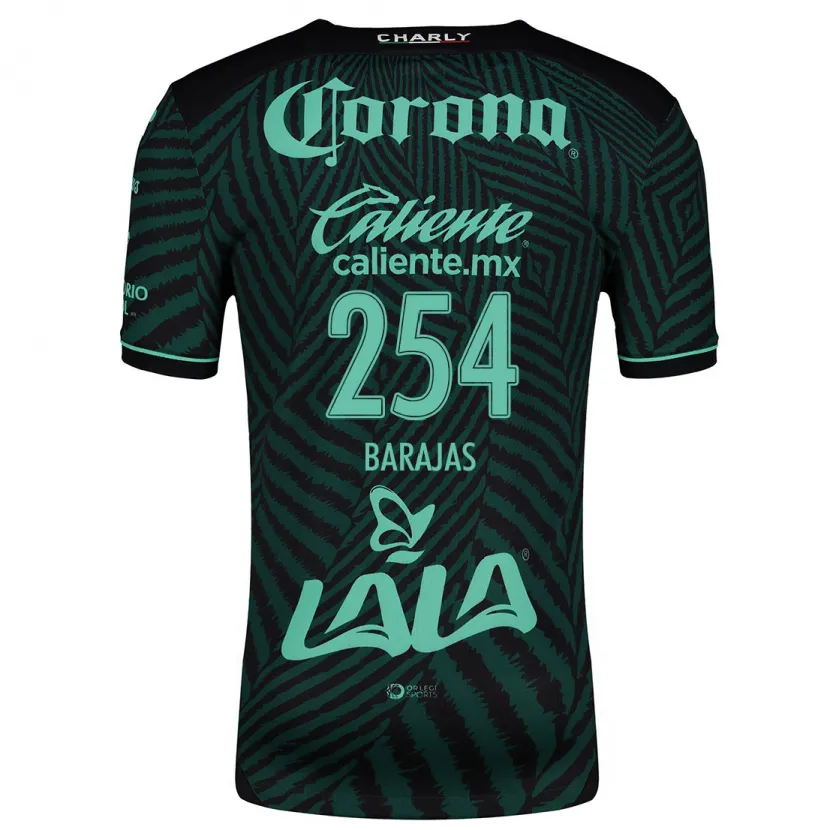 Danxen Uomo Maglia Sergio Barajas #254 Nero Verde Kit Gara Away 2024/25 Maglietta