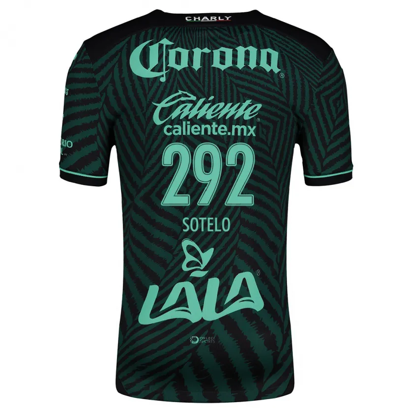 Danxen Uomo Maglia José Sotelo #292 Nero Verde Kit Gara Away 2024/25 Maglietta