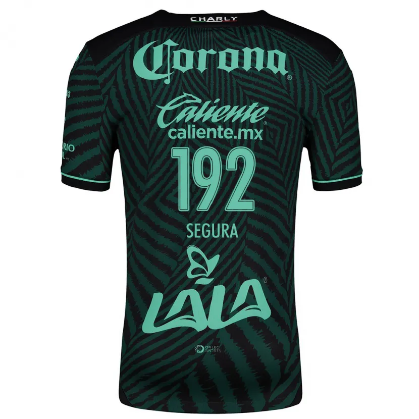 Danxen Uomo Maglia Gustavo Segura #192 Nero Verde Kit Gara Away 2024/25 Maglietta