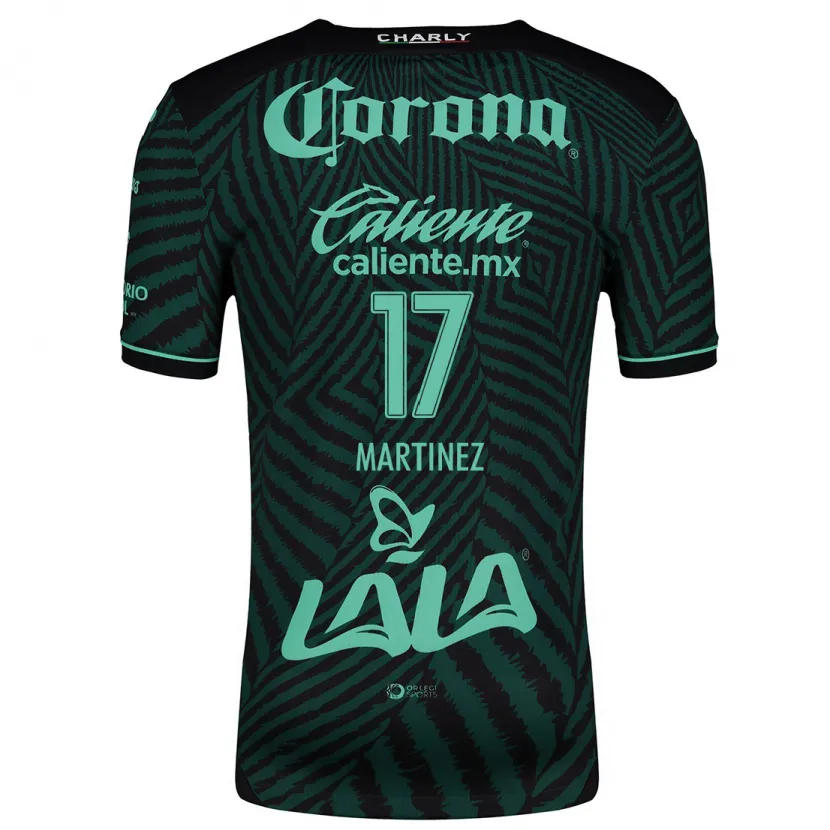 Danxen Uomo Maglia Marianne Martínez #17 Nero Verde Kit Gara Away 2024/25 Maglietta