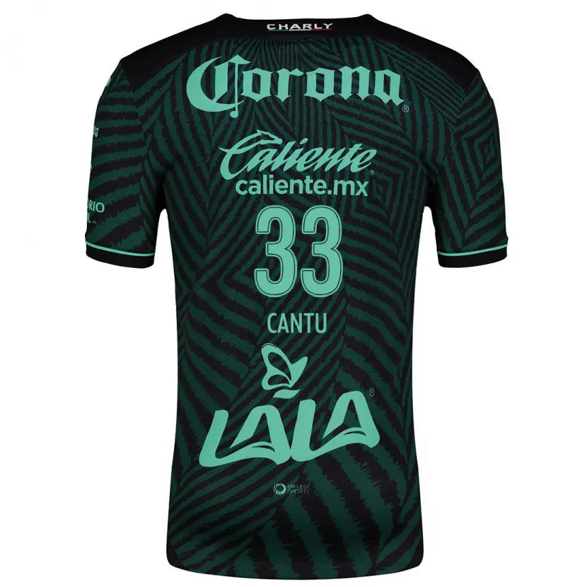 Danxen Uomo Maglia Aida Cantú #33 Nero Verde Kit Gara Away 2024/25 Maglietta