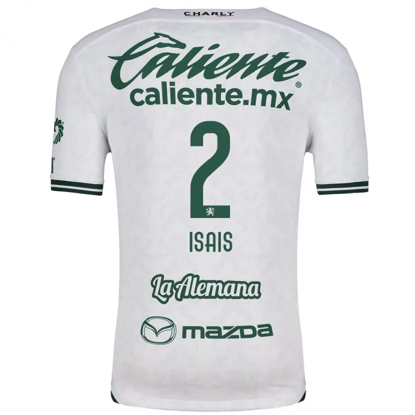 Danxen Uomo Maglia Mauricio Isaís #2 Bianco Verde Kit Gara Away 2024/25 Maglietta