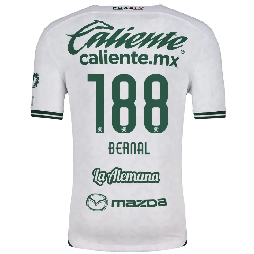 Danxen Uomo Maglia Juan Bernal #188 Bianco Verde Kit Gara Away 2024/25 Maglietta