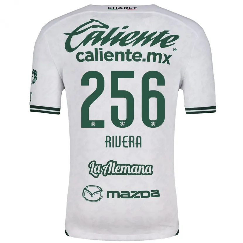 Danxen Uomo Maglia Fernando Rivera #256 Bianco Verde Kit Gara Away 2024/25 Maglietta