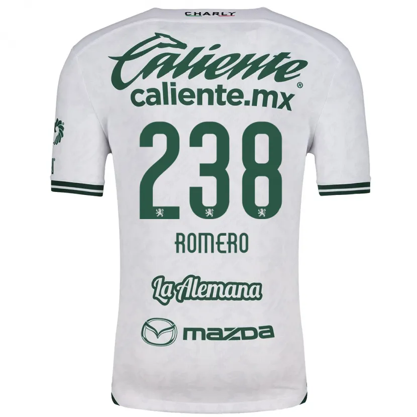Danxen Uomo Maglia Paulo Romero #238 Bianco Verde Kit Gara Away 2024/25 Maglietta