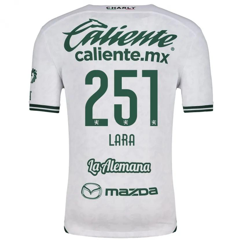 Danxen Uomo Maglia Tristán Lara #251 Bianco Verde Kit Gara Away 2024/25 Maglietta
