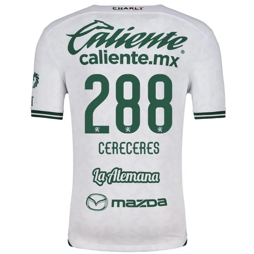 Danxen Uomo Maglia Thomas Cereceres #288 Bianco Verde Kit Gara Away 2024/25 Maglietta