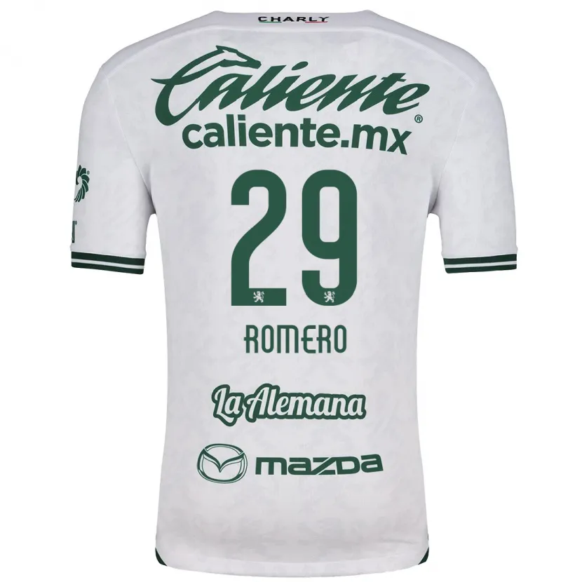 Danxen Uomo Maglia Lucas Romero #29 Bianco Verde Kit Gara Away 2024/25 Maglietta