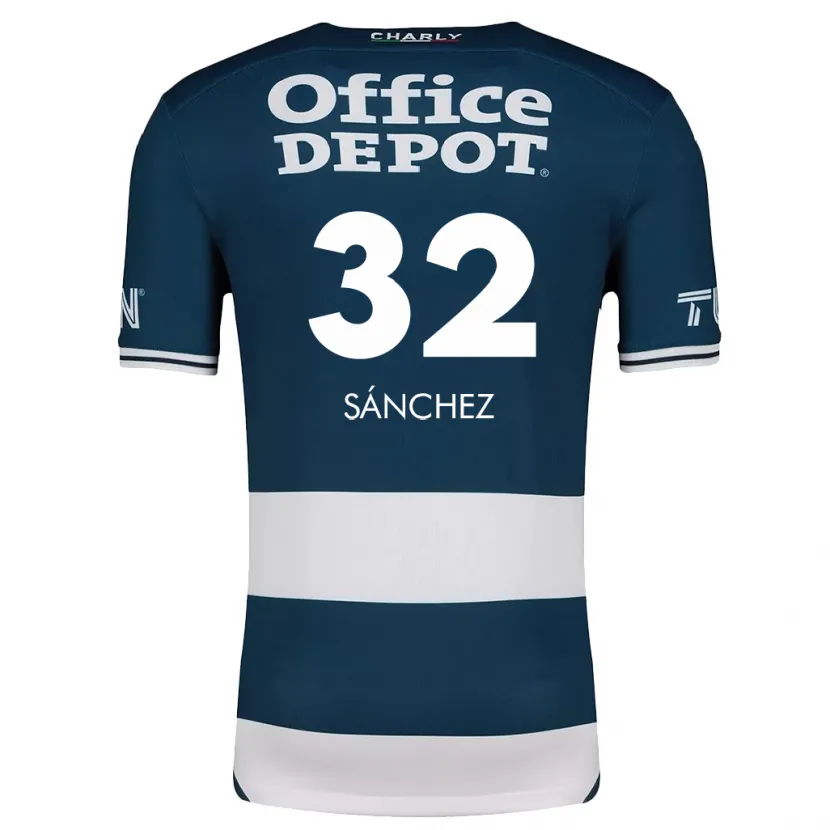 Danxen Donna Maglia Carlos Sánchez #32 Blu Bianco Kit Gara Home 2024/25 Maglietta