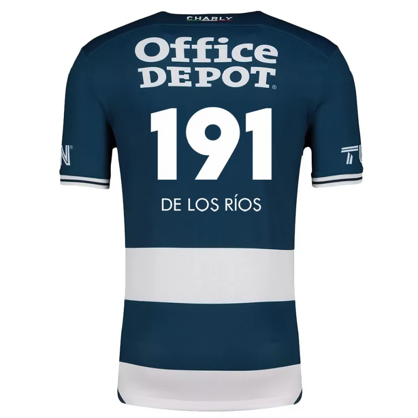Danxen Donna Maglia Sergio De Los Ríos #191 Blu Bianco Kit Gara Home 2024/25 Maglietta