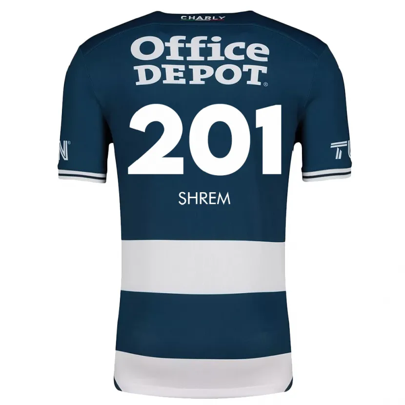 Danxen Donna Maglia David Shrem #201 Blu Bianco Kit Gara Home 2024/25 Maglietta