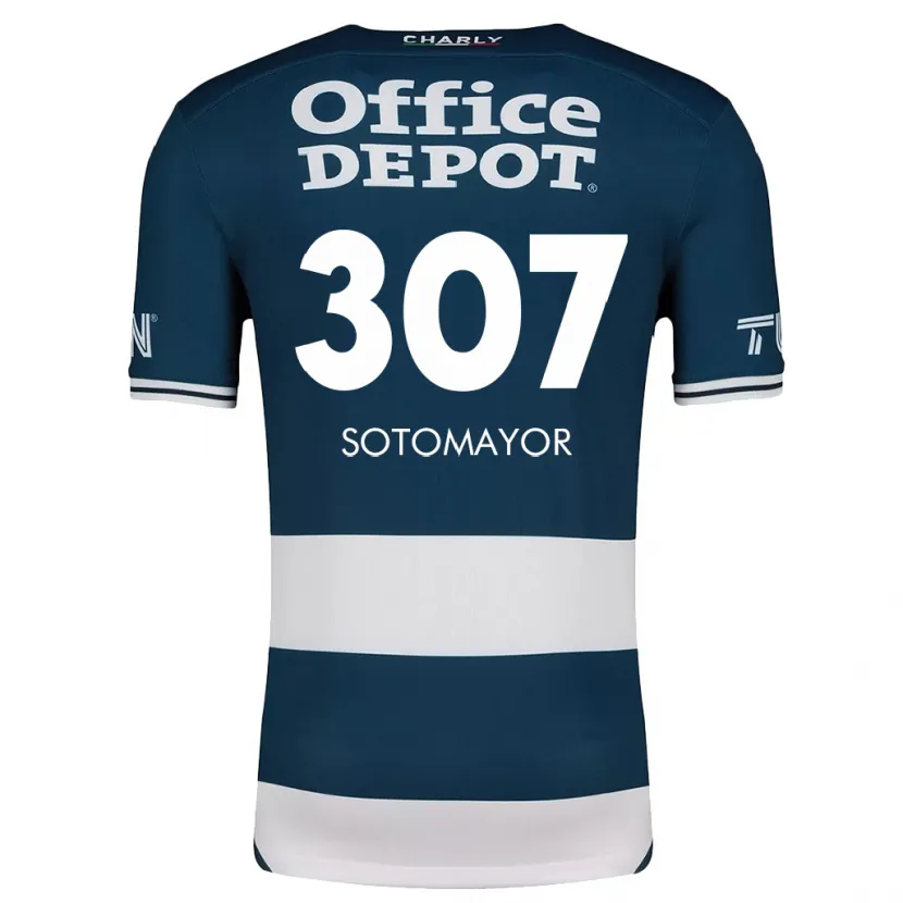 Danxen Donna Maglia Jacob Sotomayor #307 Blu Bianco Kit Gara Home 2024/25 Maglietta