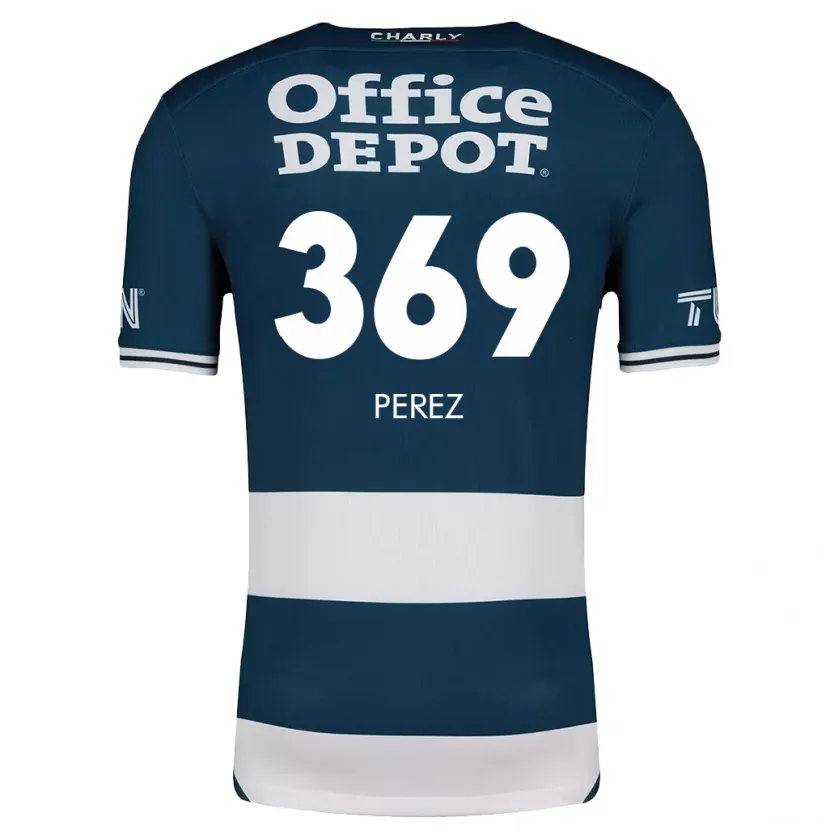 Danxen Donna Maglia Santiago Pérez #369 Blu Bianco Kit Gara Home 2024/25 Maglietta