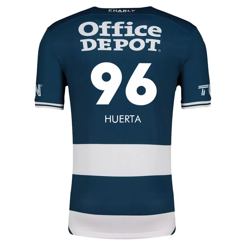 Danxen Donna Maglia Edwin Huerta #96 Blu Bianco Kit Gara Home 2024/25 Maglietta