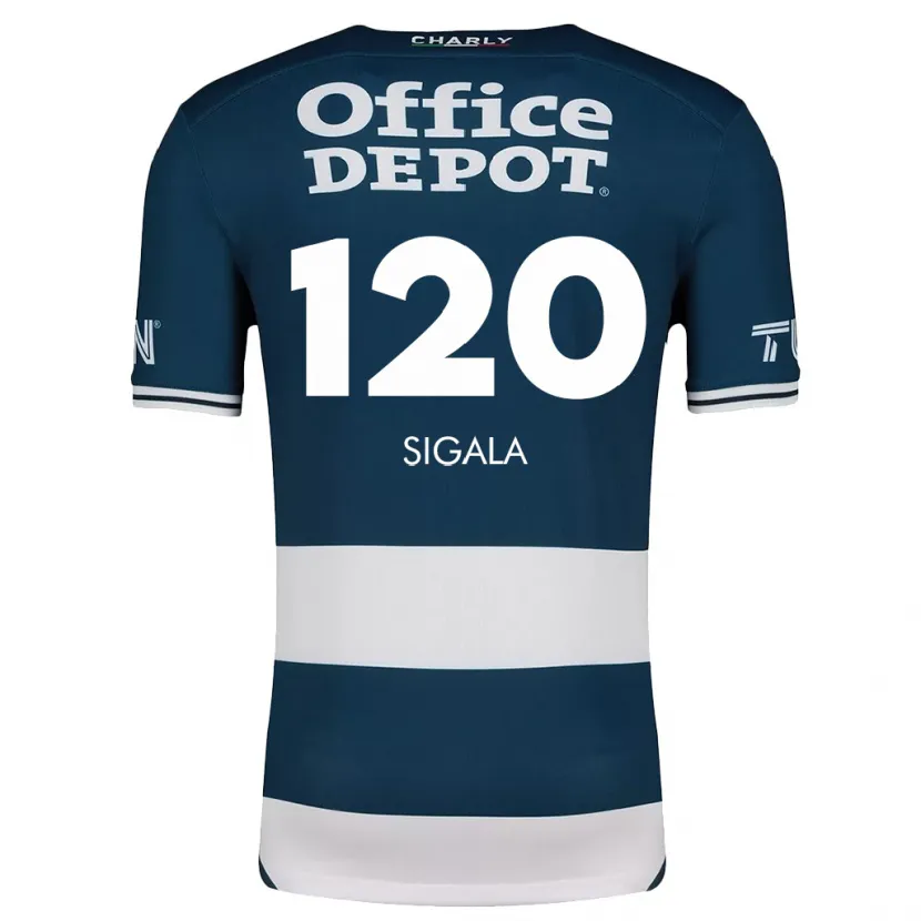 Danxen Donna Maglia Juan Sigala #120 Blu Bianco Kit Gara Home 2024/25 Maglietta