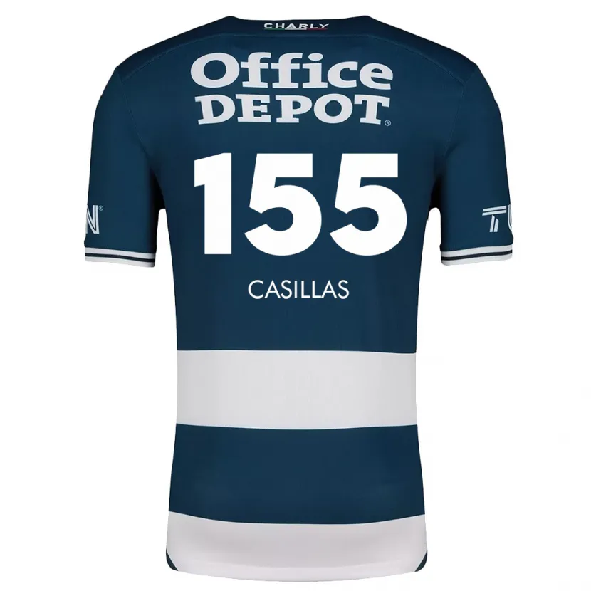 Danxen Donna Maglia Johan Casillas #155 Blu Bianco Kit Gara Home 2024/25 Maglietta
