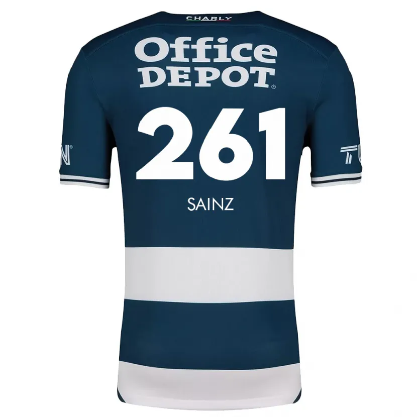 Danxen Donna Maglia Diego Sáinz #261 Blu Bianco Kit Gara Home 2024/25 Maglietta