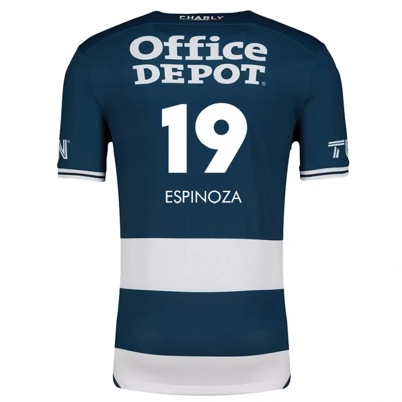Danxen Donna Maglia Giselle Espinoza #19 Blu Bianco Kit Gara Home 2024/25 Maglietta