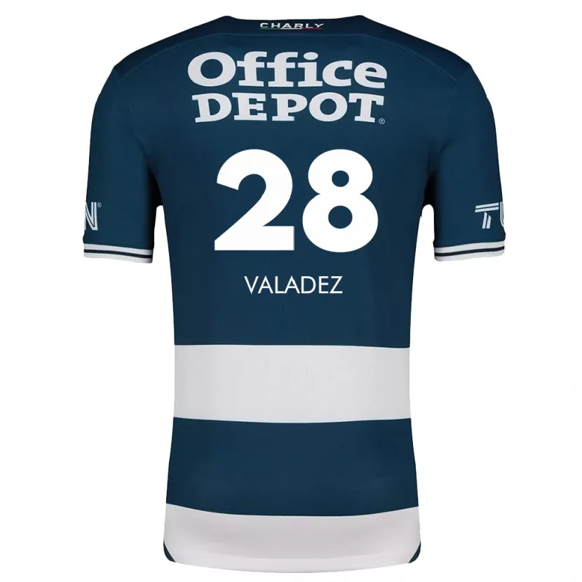 Danxen Donna Maglia Julia Valadez #28 Blu Bianco Kit Gara Home 2024/25 Maglietta