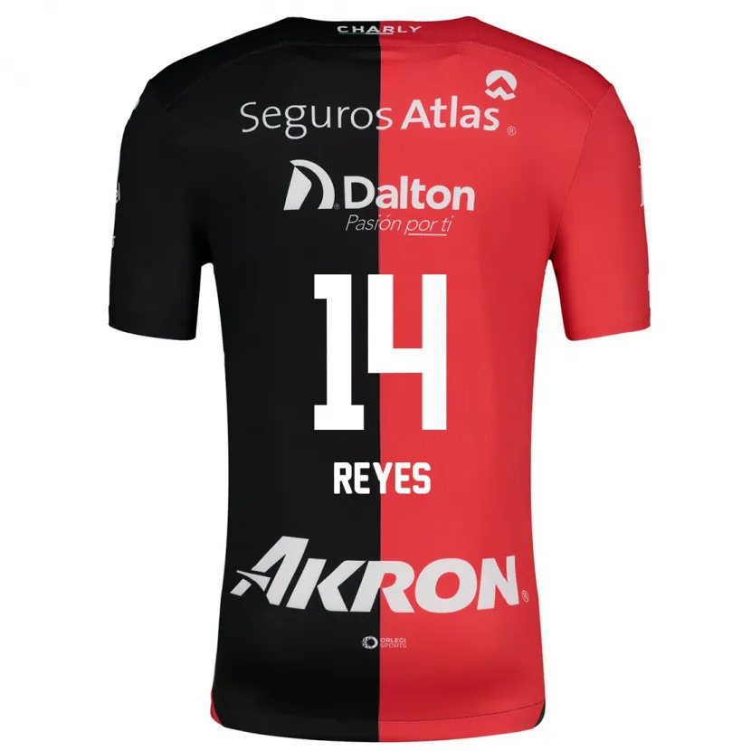 Danxen Donna Maglia Luis Reyes #14 Rosso Nero Kit Gara Home 2024/25 Maglietta