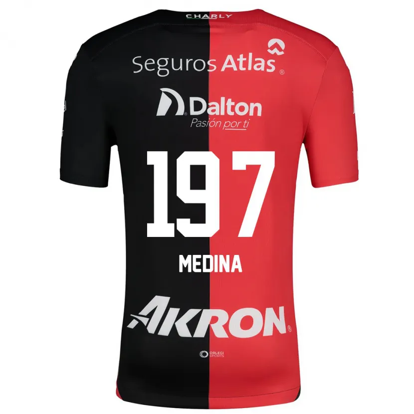 Danxen Donna Maglia Héctor Medina #197 Rosso Nero Kit Gara Home 2024/25 Maglietta