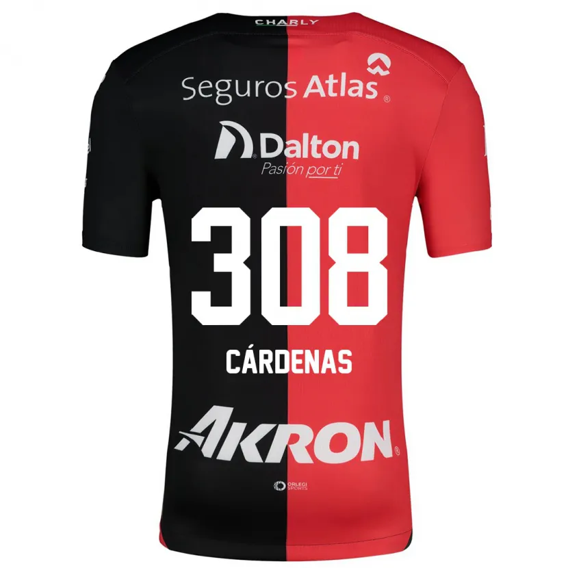 Danxen Donna Maglia Rodrigo Cárdenas #308 Rosso Nero Kit Gara Home 2024/25 Maglietta