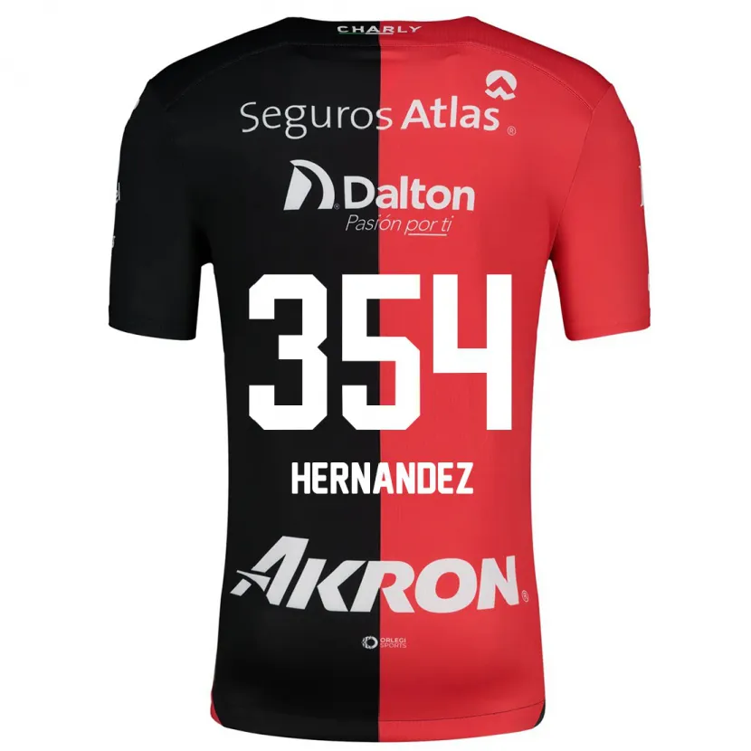 Danxen Donna Maglia Daniel Hernández #354 Rosso Nero Kit Gara Home 2024/25 Maglietta