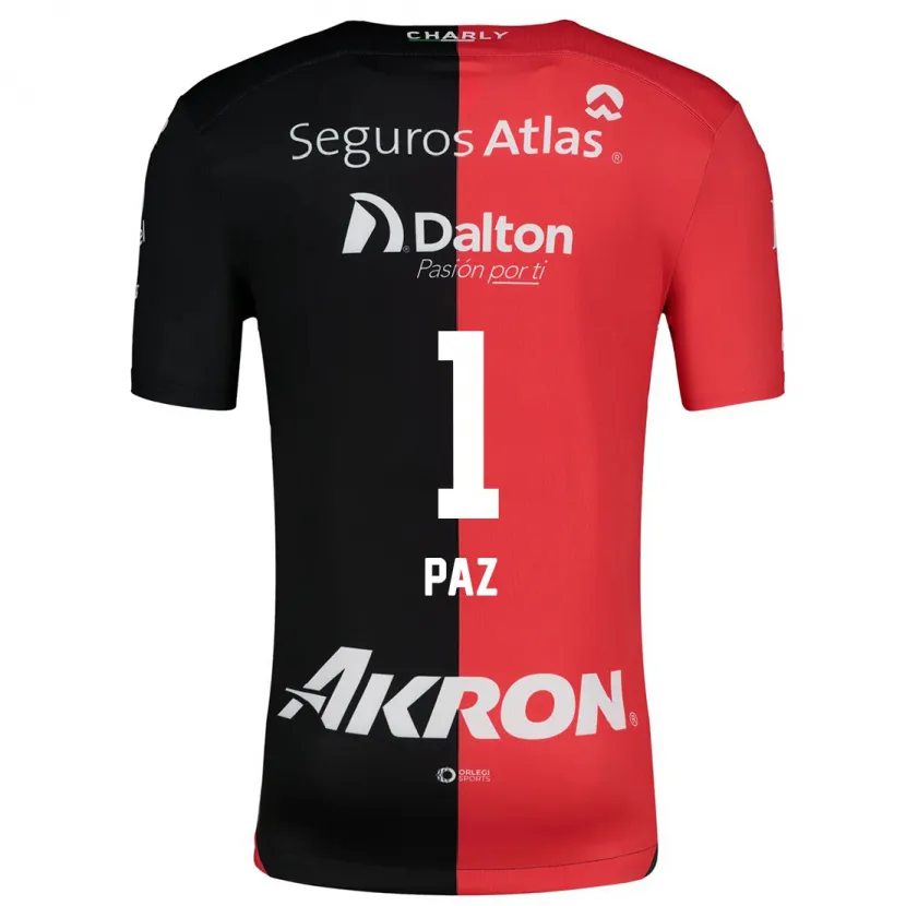 Danxen Donna Maglia Ana Gabriela Paz #1 Rosso Nero Kit Gara Home 2024/25 Maglietta