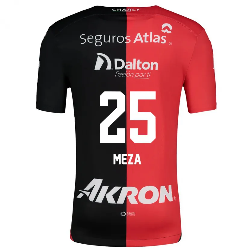 Danxen Donna Maglia Daniela Meza #25 Rosso Nero Kit Gara Home 2024/25 Maglietta