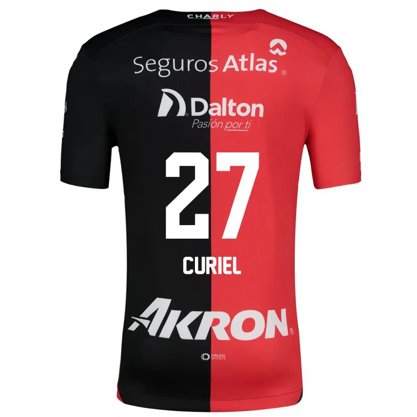 Danxen Donna Maglia Alexa Curiel #27 Rosso Nero Kit Gara Home 2024/25 Maglietta